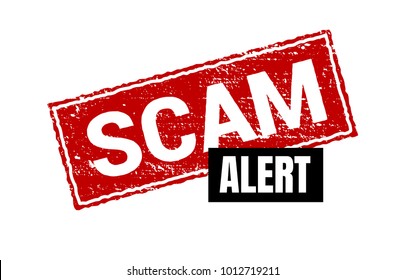 scam grunge red stamp square 260nw 1012719211