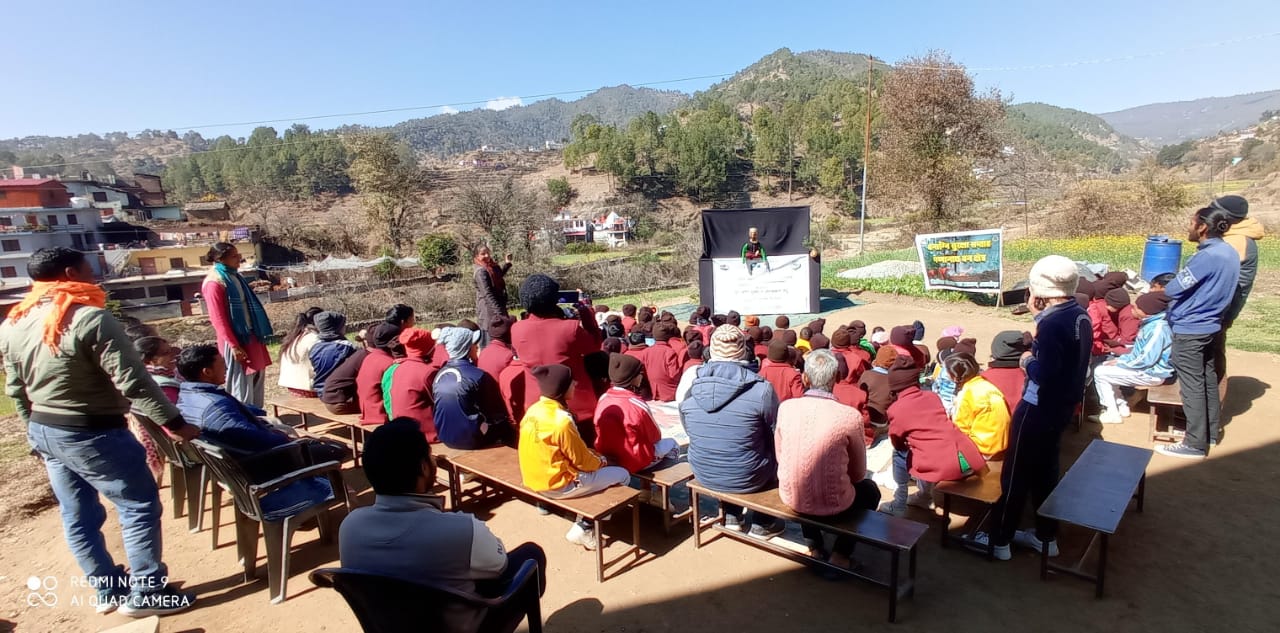 Message of saving forests given through puppets