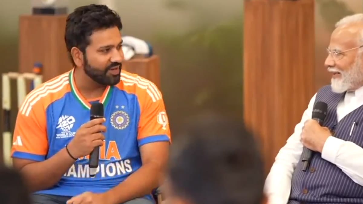 T20 World Cup winner Rohit Sharma revealed the secret to PM Modi, told why he tasted the soil of Barbados?