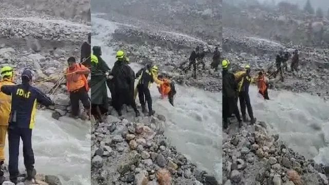 38 pilgrims were to take Gangajal for Bhole and got stuck in the river, two passengers got washed away, watch the video