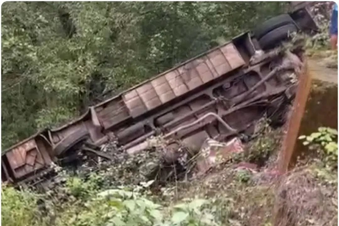 A horrific road accident took place in Dang, Gujarat, a bus full of 70 passengers fell into a ditch