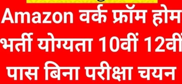 Now Amazon is providing jobs from home, know what qualifications are required and what should be the age?