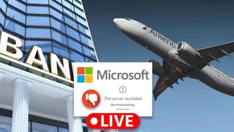 Microsoft's server faced a problem, all services stopped across the world, emergency meeting is being held