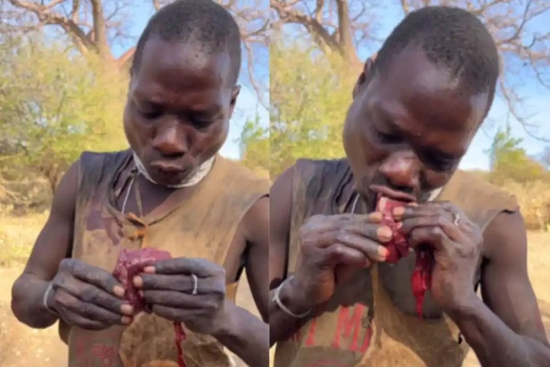 People of this tribe chew raw meat like carrots and radishes, and if blood drips, they drink it, watch the video