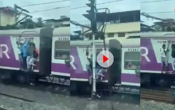 A young man was hanging in a moving train, suddenly he fell from the train, then collided with a pole, watch the heart-wrenching video