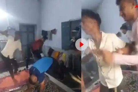 Students are being ragged in the name of NCC training, first they were made to ride horses and then beaten up with sticks, this video will blow your mind