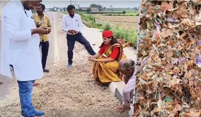 Piles of notes found on the highway in Kanpur, rupees shredded and thrown away, know what is the whole matter