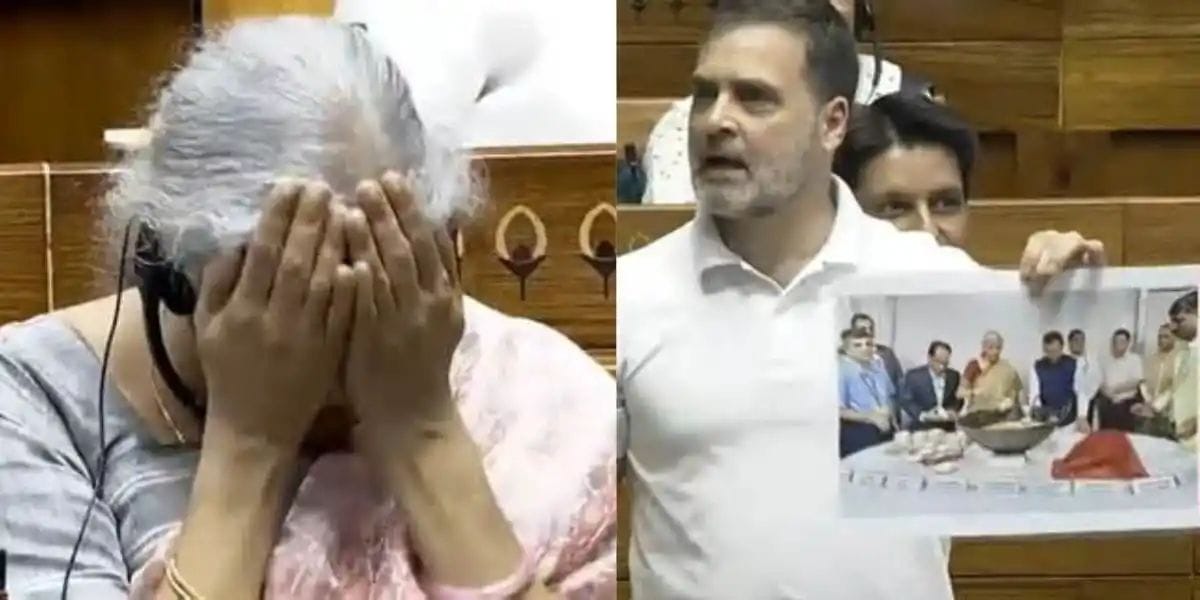 Rahul Gandhi made such a mistake in the parliament that people burst out laughing