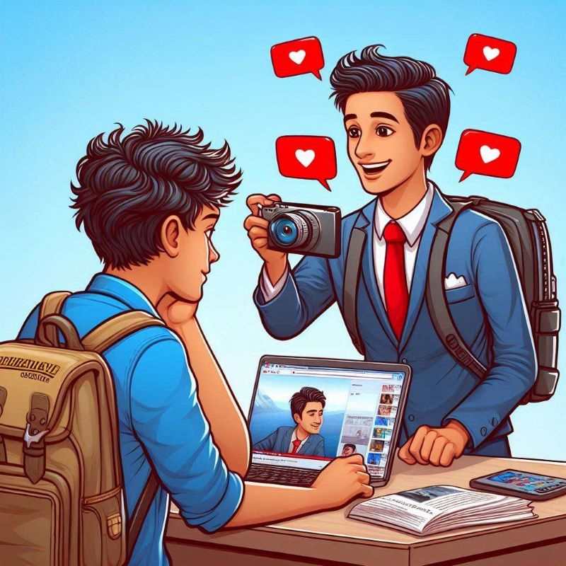 teenager reached Haldwani in his passion to meet YouTuber