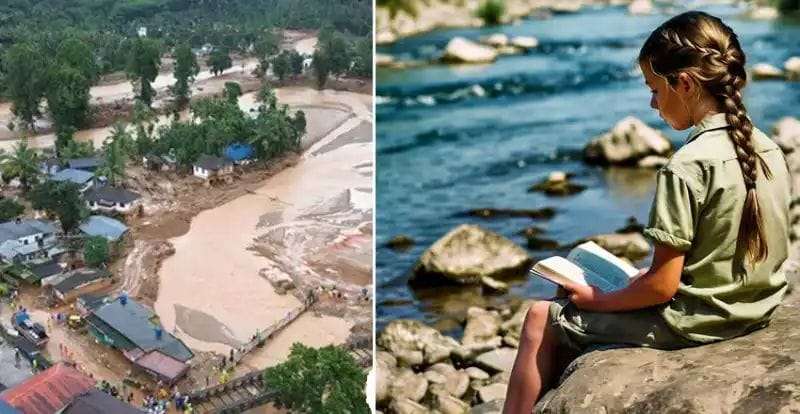 A little girl had written the entire story of the Wayanad tragedy 24 hours in advance. The girl, the bird and the destruction - who knows what was predicted!