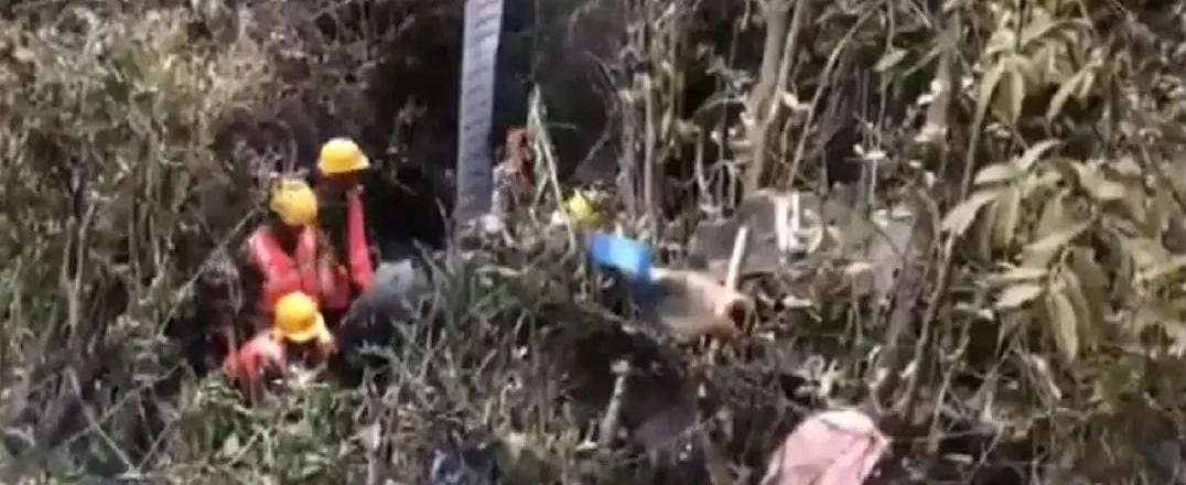 Helicopter met with an accident in Kathmandu, five people died