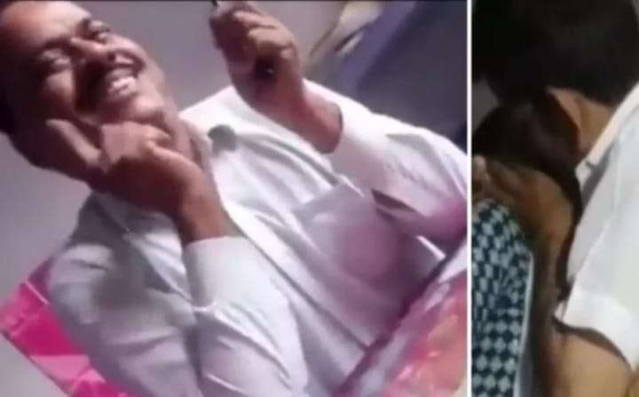 The school principal asked for a kiss from the teacher in exchange for leave, the matter came in front of everyone, the video went viral