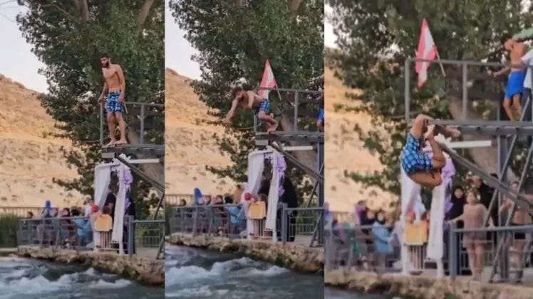 Viral Video: Video of a tragic accident surfaced, the young man swayed before jumping into the river, this video will shock you!