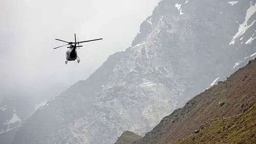 The helicopter took a heavy flight and went missing, 22 people were on board