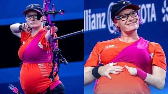 7-month pregnant para athlete created history, created world record by winning medal