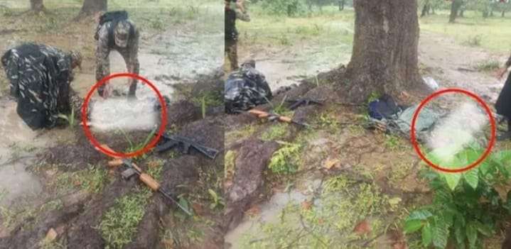 A major accident occurred due to lightning, two soldiers of CRPF 111 battalion died