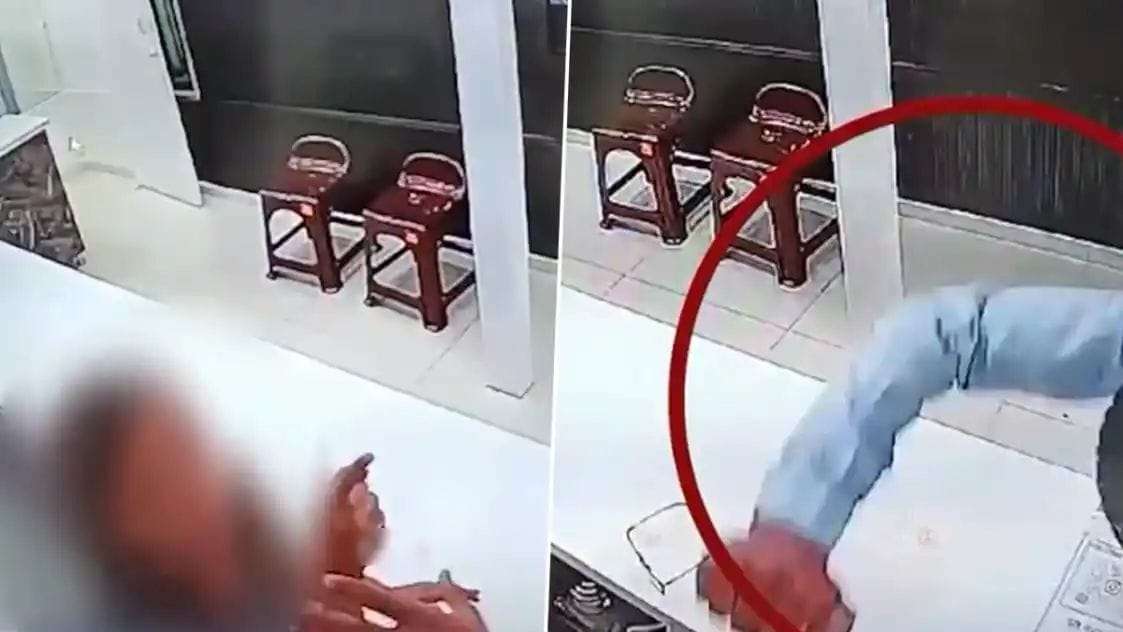 8 slaps in 5 seconds, business partner slapped a woman in a clothes showroom, video went viral, watch