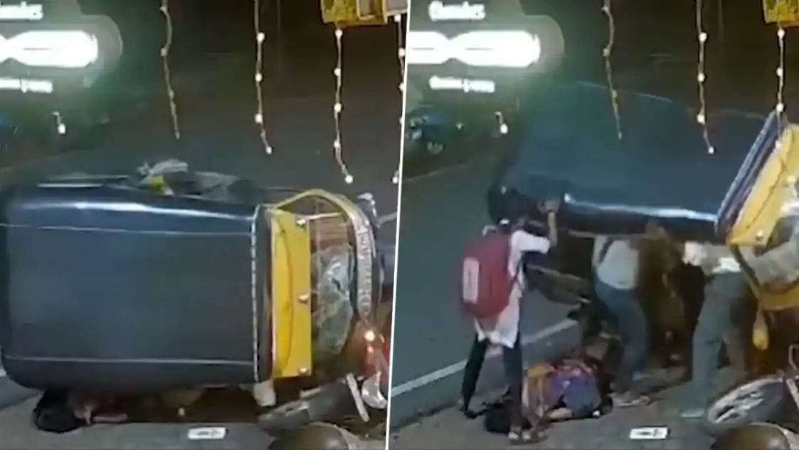 A woman was hit by a speeding auto, her daughter saved her life in such a way that people are saluting her bravery, video goes viral