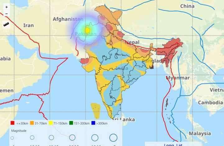 Pakistan shaken by earthquake, tremors felt till Delhi NCR, know what was the intensity