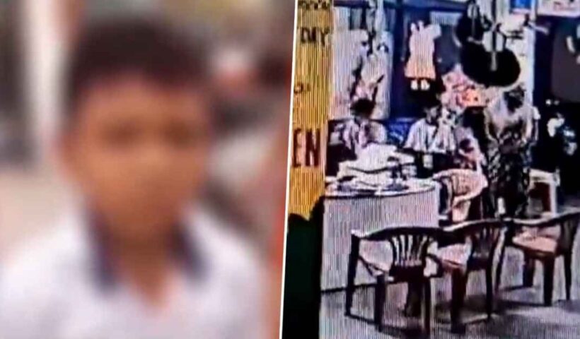 An English medium student was shown beating and being threatened to sit on an electric chair, CCTV footage surfaced