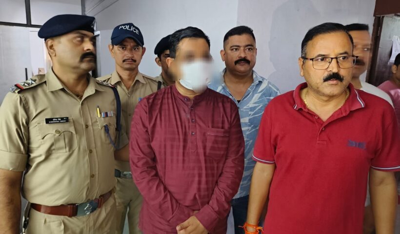 Police arrested absconding rape accused Mukesh Bora.