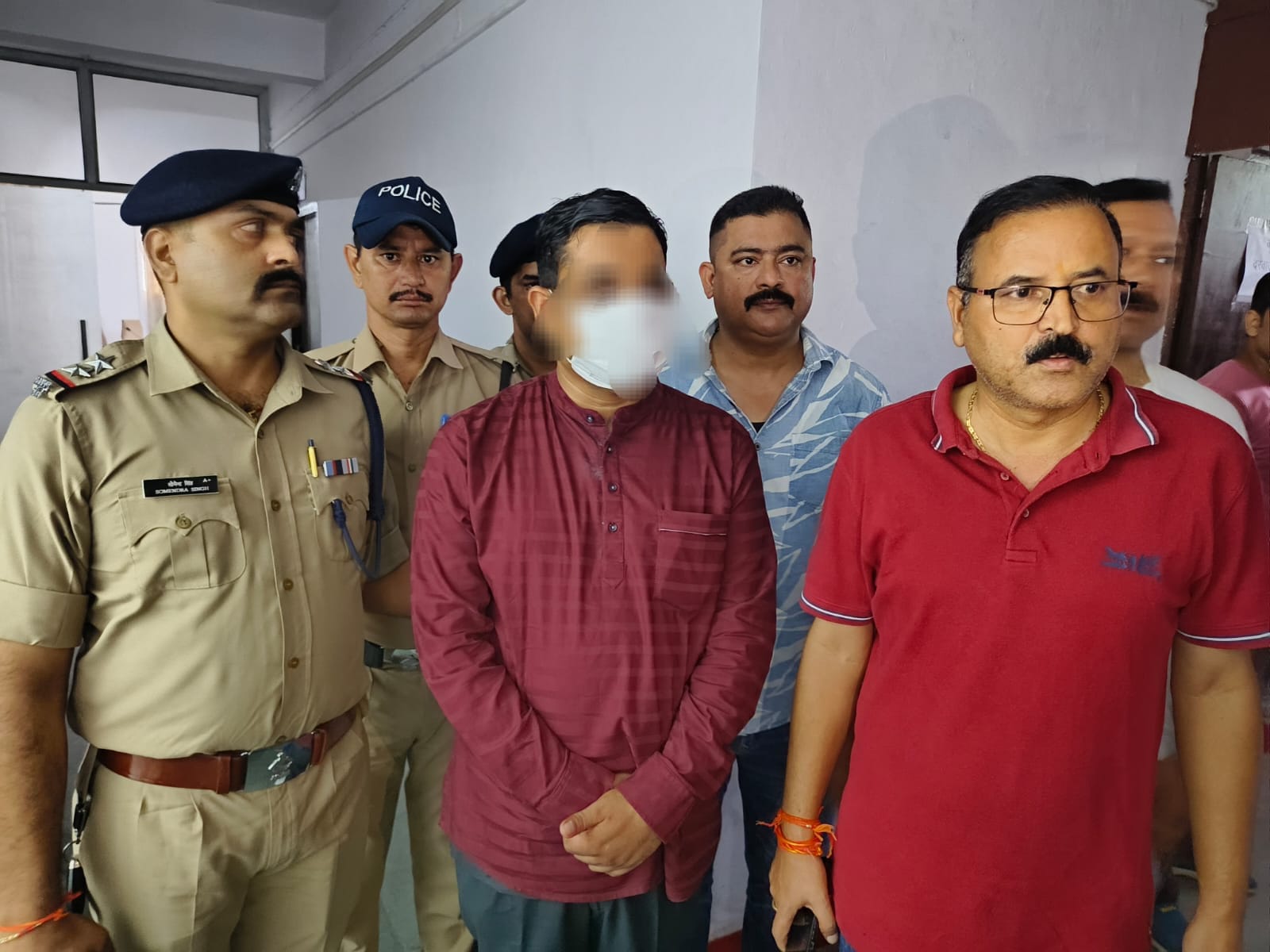 Police arrested absconding rape accused Mukesh Bora.