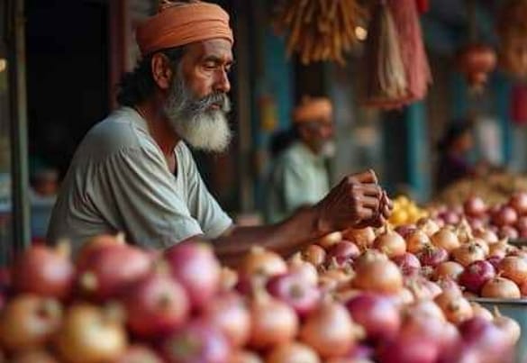 Onion Prices: This time inflation also increased with the rain, onion became ₹ 70 per kg and the price of green vegetables also reached sky high