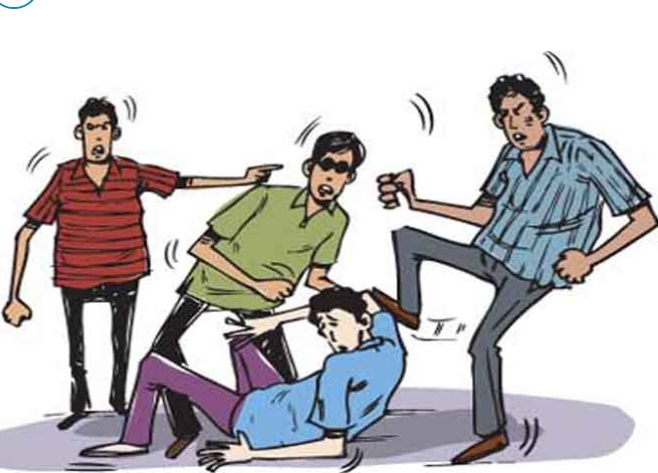 Anti-social elements reached the fresher party, beat up the student badly, seriously injured