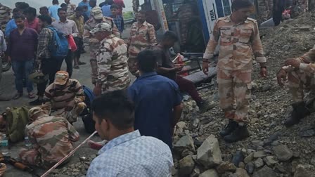 Major accident: Bus carrying ITBP jawans overturned on road due to brake failure, 24 injured