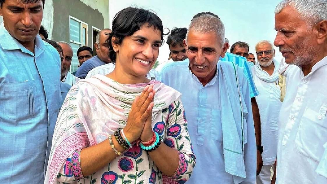 Haryana election results: Vinesh Phogat wins from Julana seat, turns the tables in the final phase