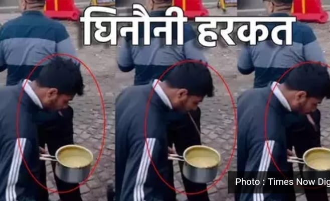 A video of a disgusting act has come to light in Mussoorie, where two youths are serving tea to people by spitting in the pot