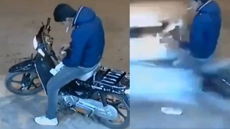 A young man stopped on the roadside to smoke a cigarette and then died in one stroke, watch this live video