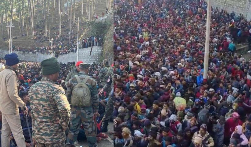 A huge crowd of youth from Uttar Pradesh gathered at the army recruitment rally, army gate broke, chaos ensued, many injured