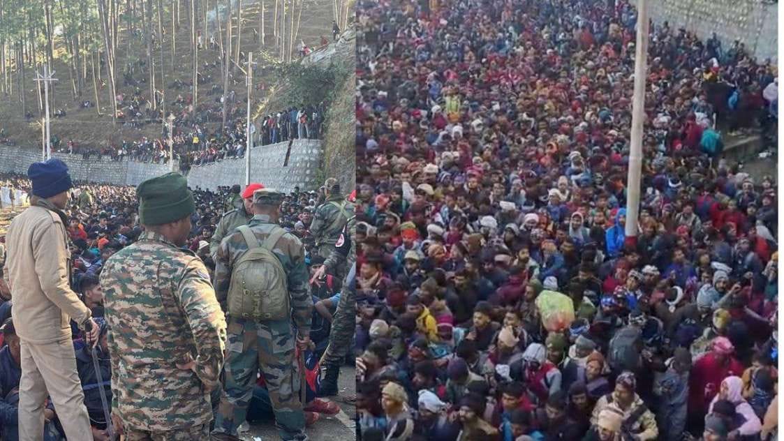 A huge crowd of youth from Uttar Pradesh gathered at the army recruitment rally, army gate broke, chaos ensued, many injured