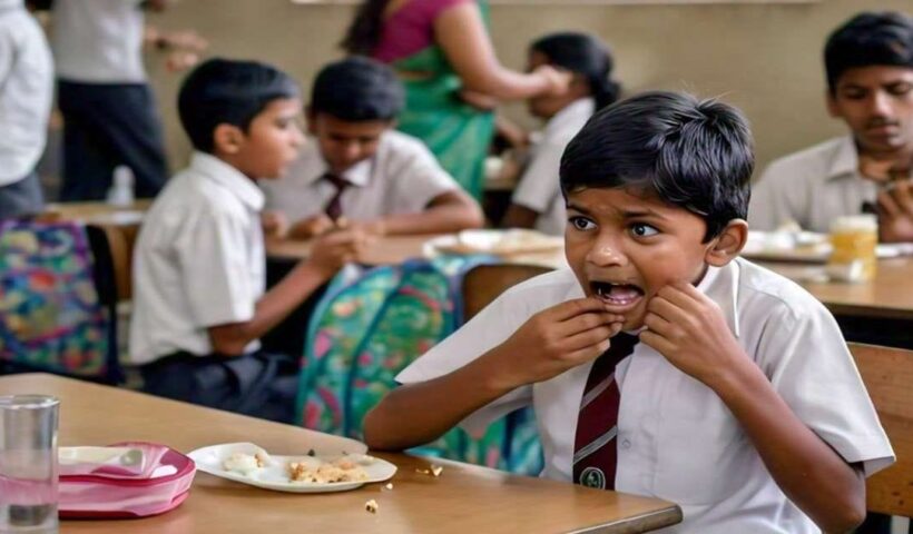 As soon as he opened the lunch box, the child put three puris in his mouth and died due to suffocation