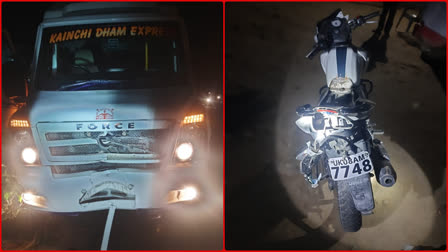 Painful road accident: Tempo traveler dragged bike rider for 40 meters, died on the spot