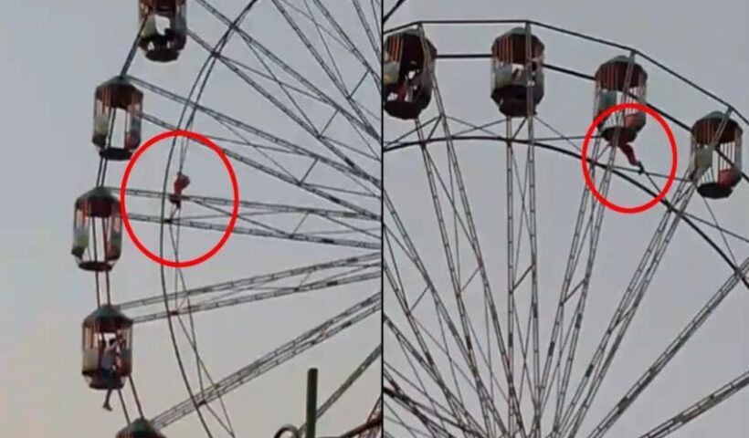 A 13-year-old girl got stuck in a swing at a height of 200 feet, kept screaming for 30 seconds, then what happened…