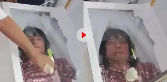 After death, the woman lying in the coffin suddenly opened her eyes, people started screaming