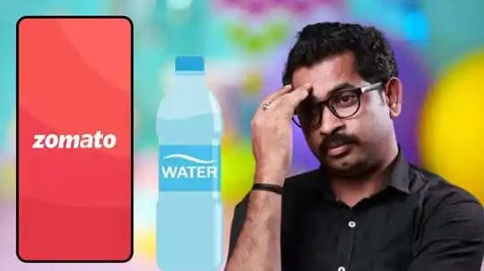 Zomato Faces Backlash Over ₹10 Water Bottle Sold for ₹100