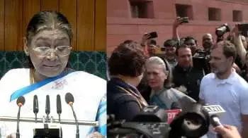 Sonia and Rahul Gandhi's comments on the President's speech increased the political uproar