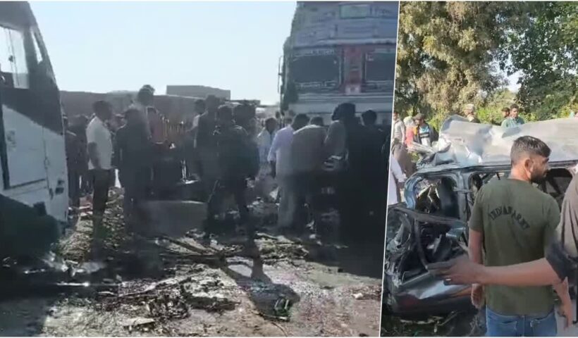 Tragic road accident: 8 devotees from Bhilwara going for Maha Kumbh bath died