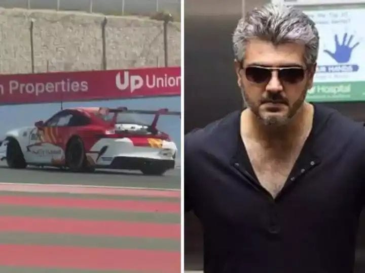 Actor Ajith Kumar once again became victim of an accident