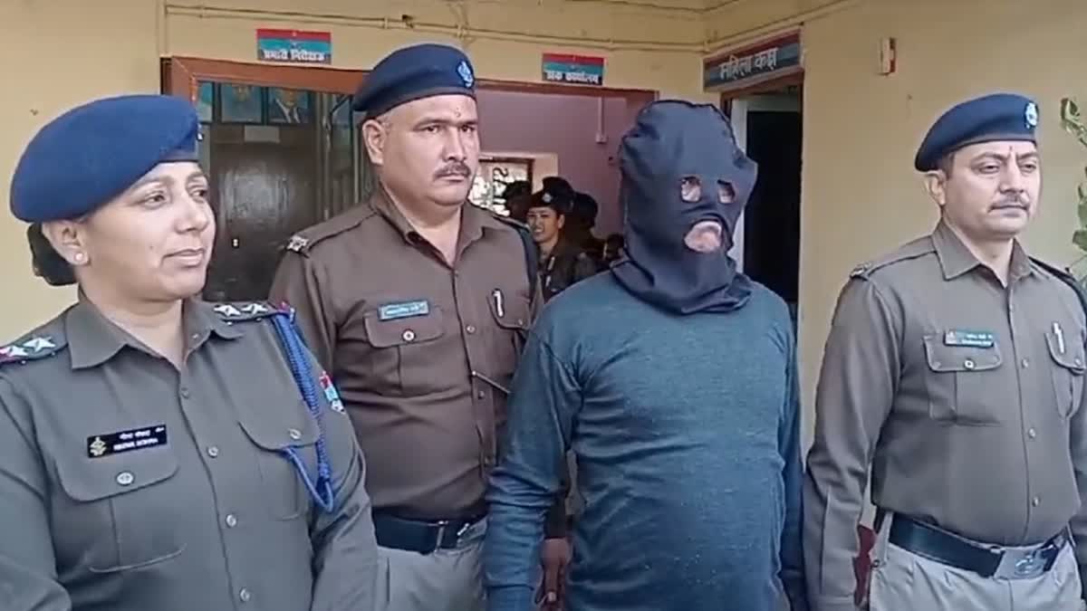 Police arrested the accused husband who had absconded after murdering his wife