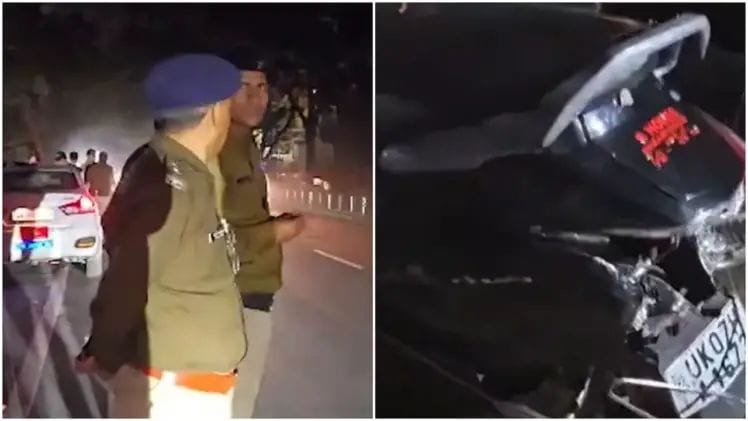 A speeding car ran over pedestrians in Dehradun, four people died